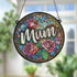 Mum Stained Glass Effect Suncatcher